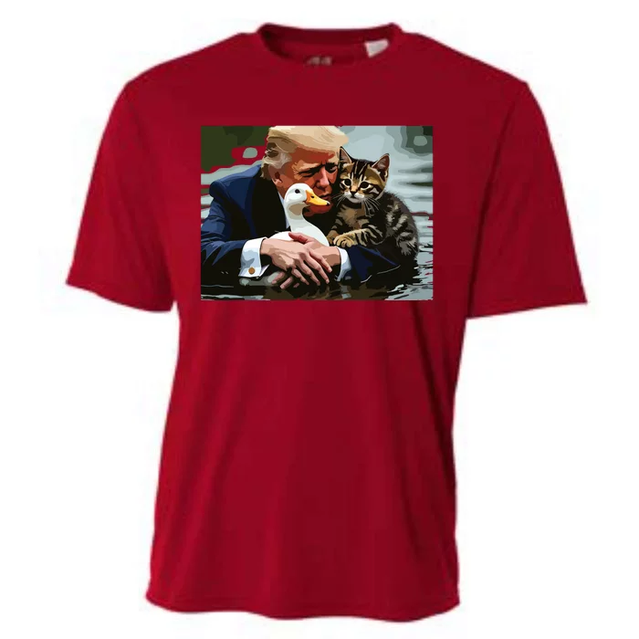 Pets For Trump Protect Our Pets Save Our Pets Cooling Performance Crew T-Shirt