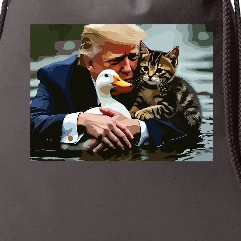 Pets For Trump Protect Our Pets Save Our Pets Drawstring Bag