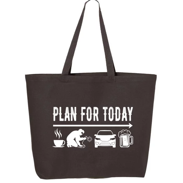 Plan For Today Coffee Welding Cars Beer 25L Jumbo Tote