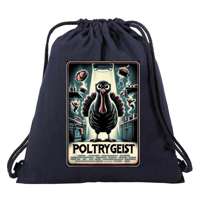 Poltrygeist Funny Thanksgiving Drawstring Bag