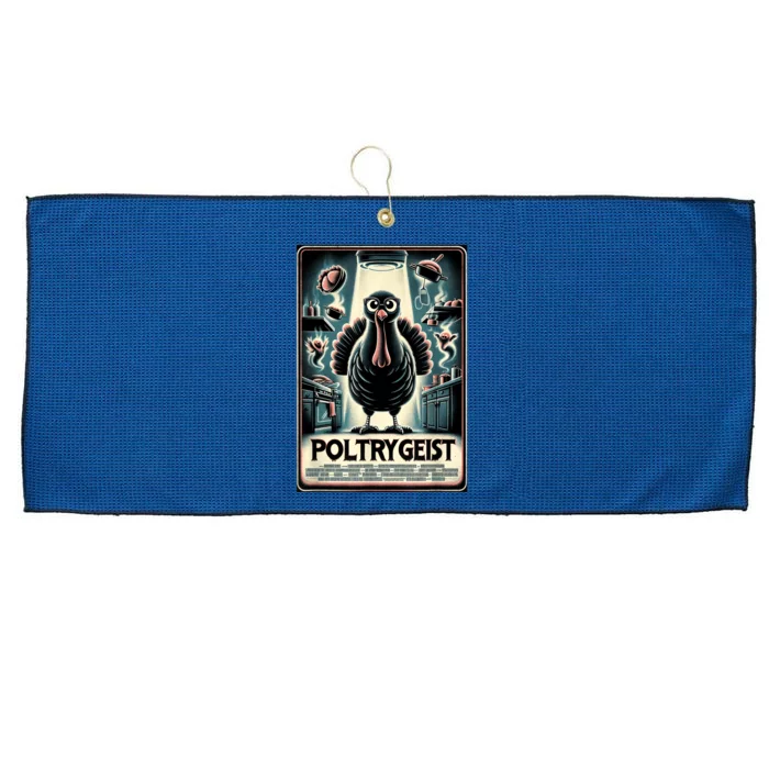 Poltrygeist Funny Thanksgiving Large Microfiber Waffle Golf Towel