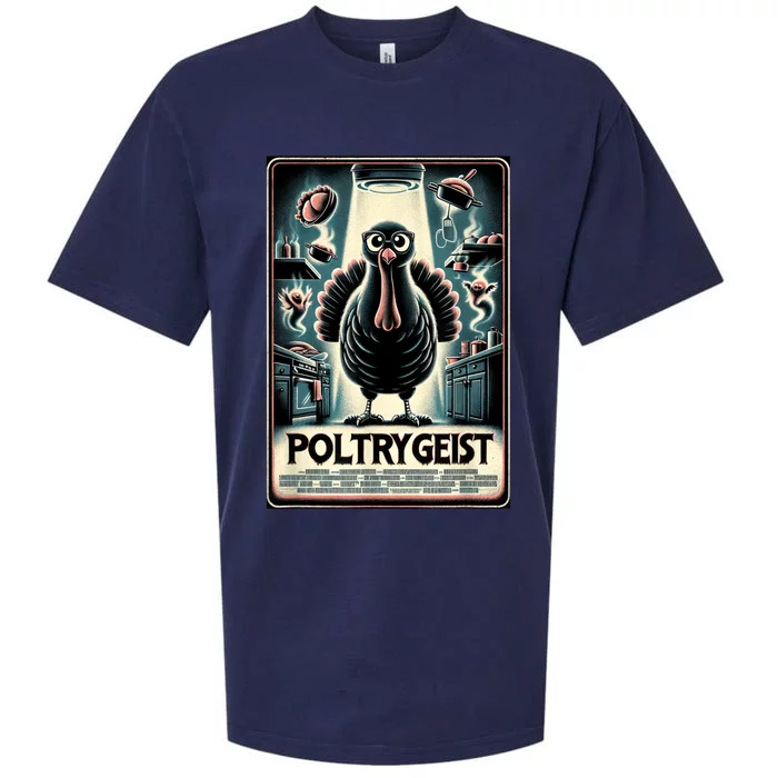 Poltrygeist Funny Thanksgiving Sueded Cloud Jersey T-Shirt