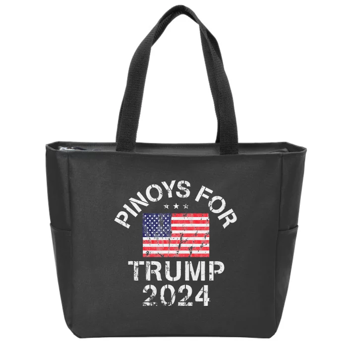 Pinoys For Trump 2024 Zip Tote Bag