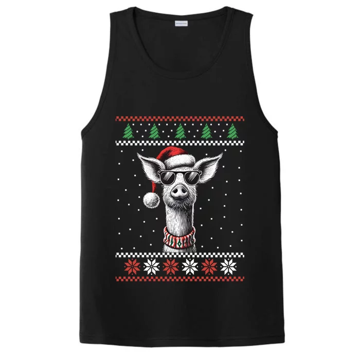 Pig Farmer Ugly Christmas Xmas Gift Performance Tank