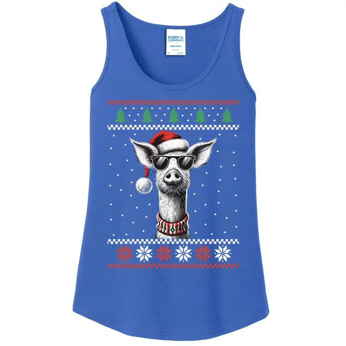 Pig Farmer Ugly Christmas Xmas Gift Ladies Essential Tank