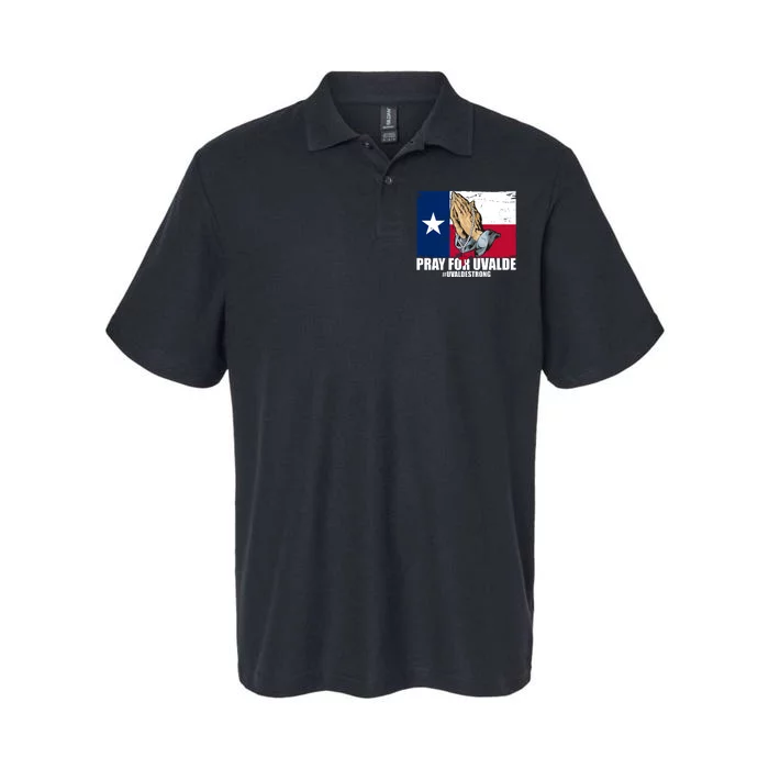 Pray For Uvalde Texas Strong Softstyle Adult Sport Polo