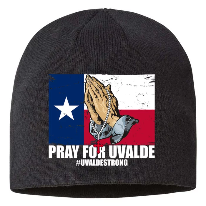 Pray For Uvalde Texas Strong 8 1/2in Sustainable Knit Beanie