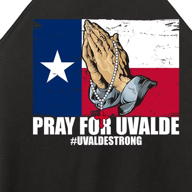 Pray For Uvalde Texas Strong Women’s Perfect Tri Rocker Tank