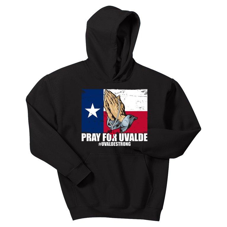 Pray For Uvalde Texas Strong Kids Hoodie