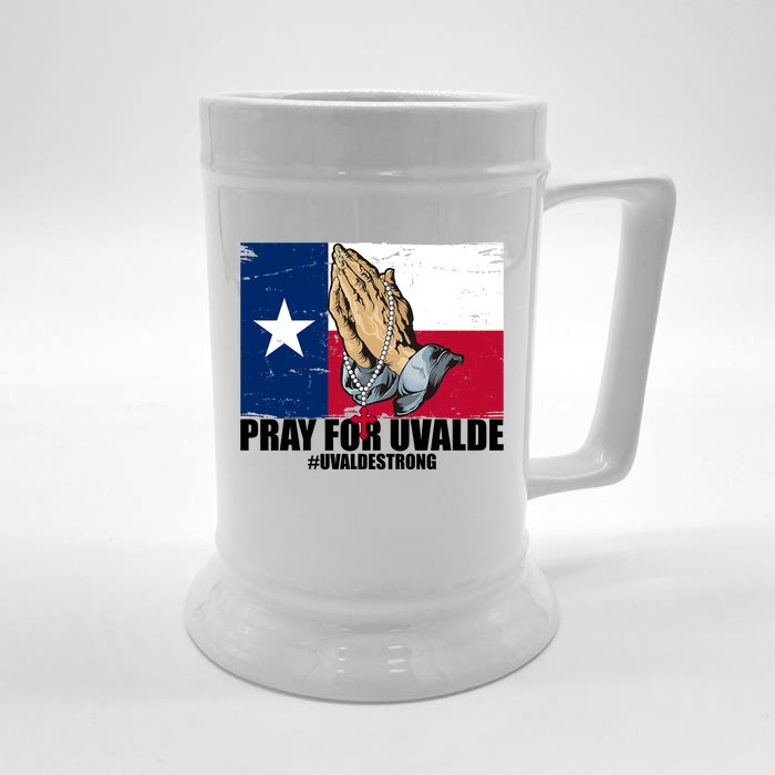 Pray For Uvalde Texas Strong Front & Back Beer Stein