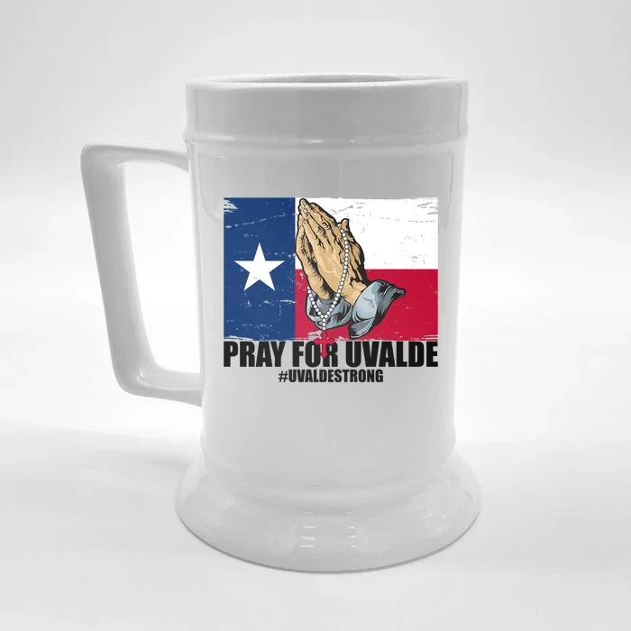 Pray For Uvalde Texas Strong Front & Back Beer Stein