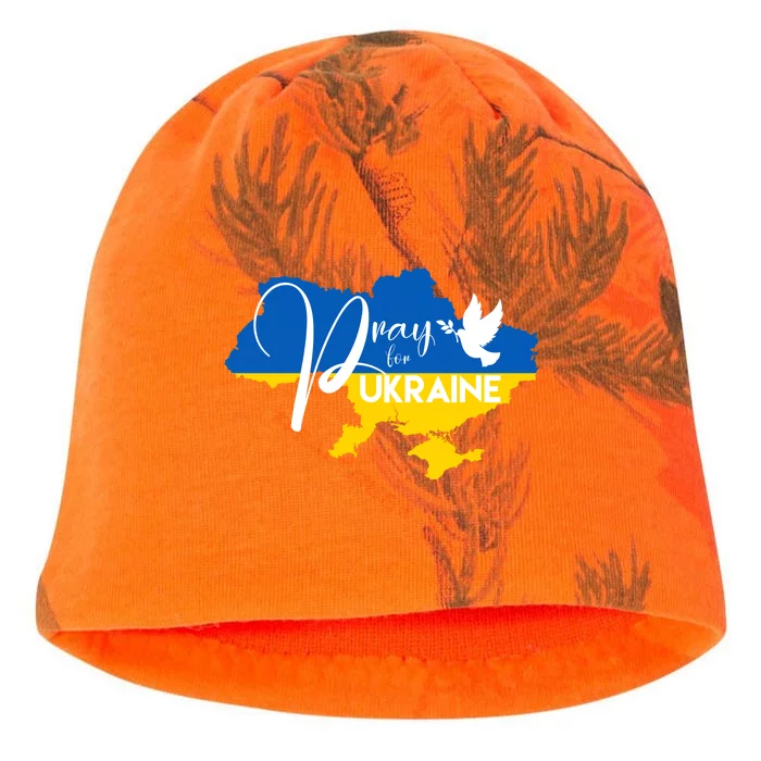 Pray For Ukraine Dove Kati - Camo Knit Beanie