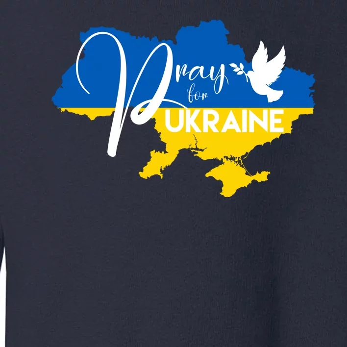 Pray For Ukraine Dove Toddler Sweatshirt