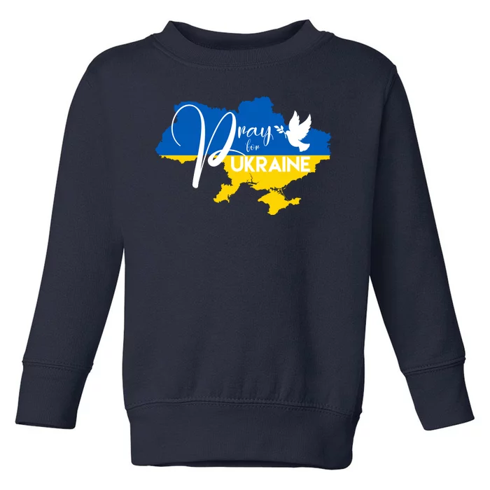 Pray For Ukraine Dove Toddler Sweatshirt