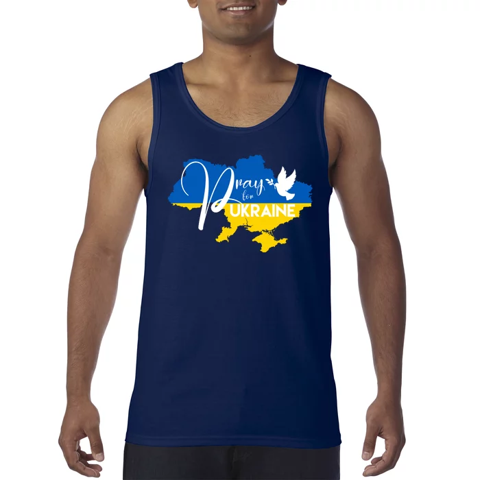 Pray For Ukraine Dove Tank Top