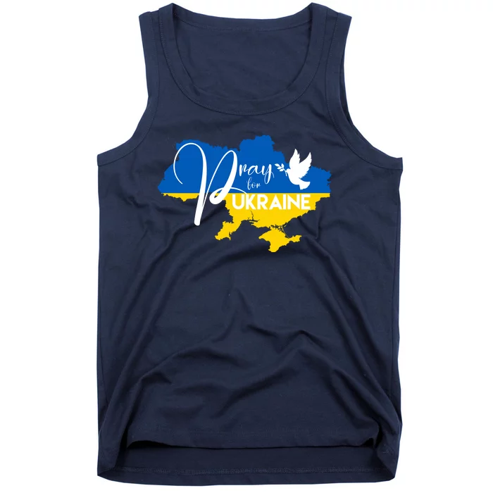 Pray For Ukraine Dove Tank Top