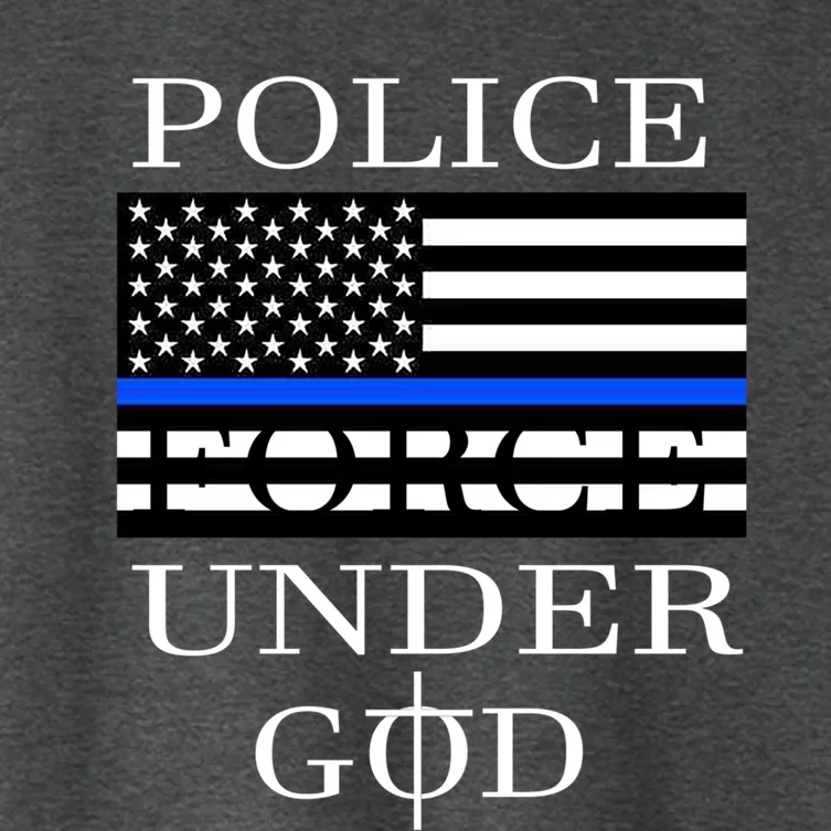 Police Force Under God One Nation Under God Cute Gift Women's Crop Top Tee