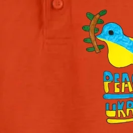 Peace For Ukraine Bird Dry Zone Grid Performance Polo