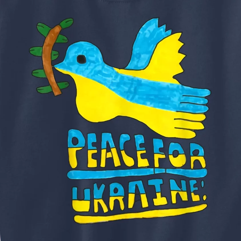 Peace For Ukraine Bird Kids Sweatshirt