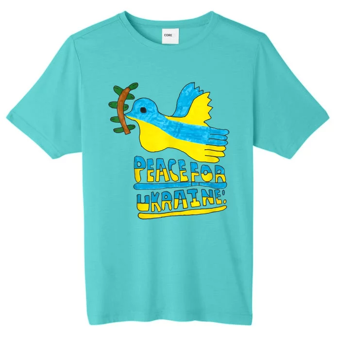 Peace For Ukraine Bird ChromaSoft Performance T-Shirt