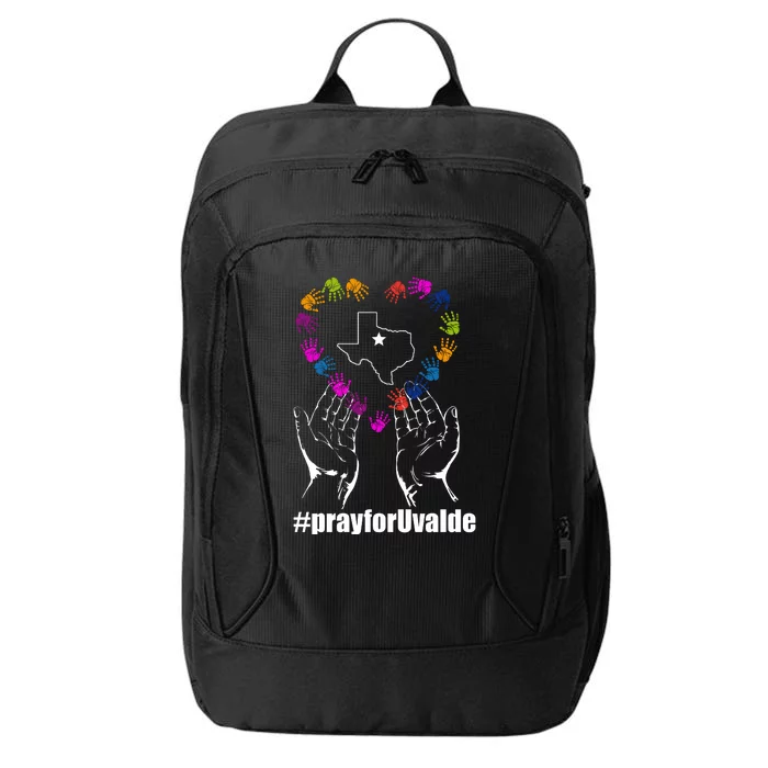 Pray For Uvalde Colorful Handprints City Backpack