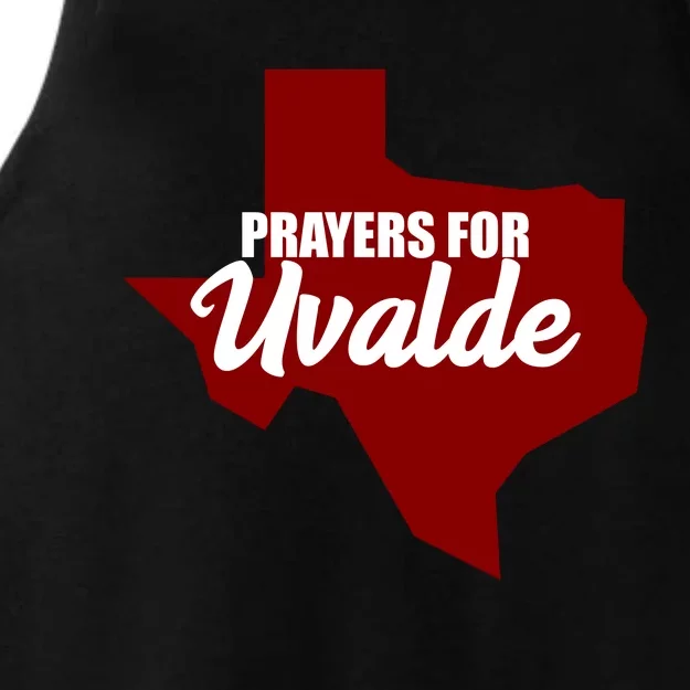 Prayers For Uvalde Texas Strong Ladies Tri-Blend Wicking Tank