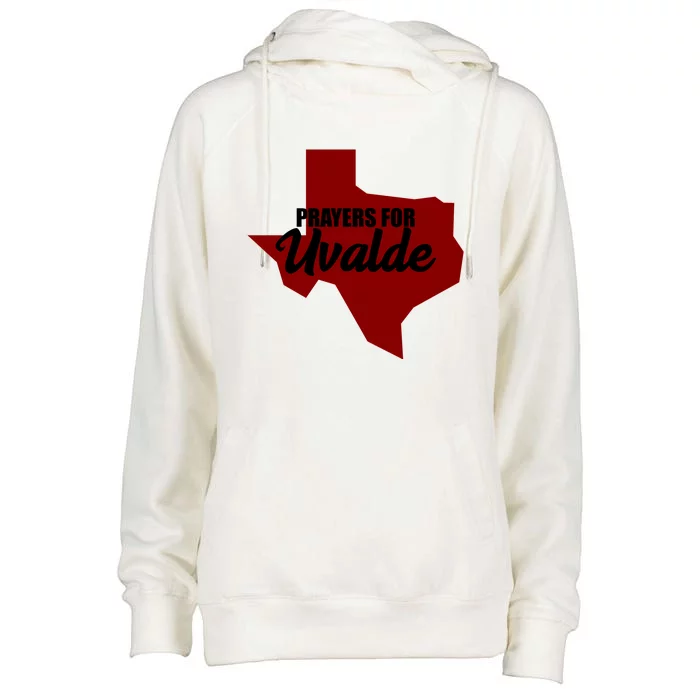 Prayers For Uvalde Texas Strong Womens Funnel Neck Pullover Hood