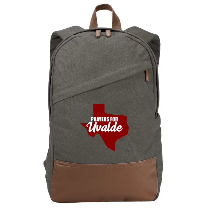 Prayers For Uvalde Texas Strong Cotton Canvas Backpack