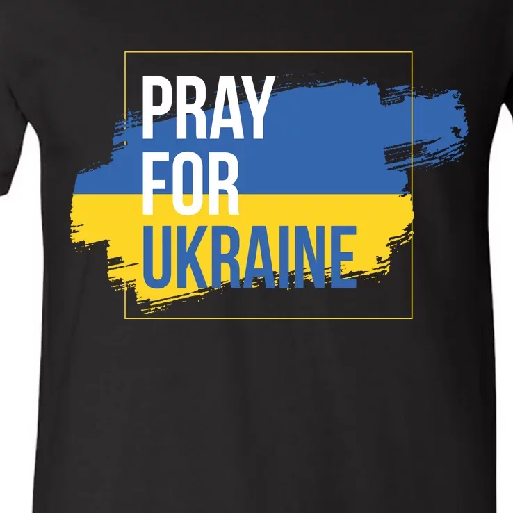 Pray For Ukraine V-Neck T-Shirt