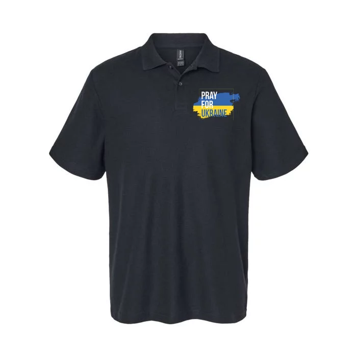 Pray For Ukraine Softstyle Adult Sport Polo