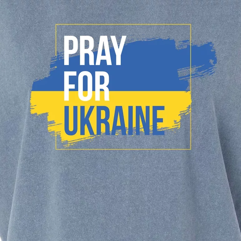 Pray For Ukraine Garment-Dyed Women's Muscle Tee