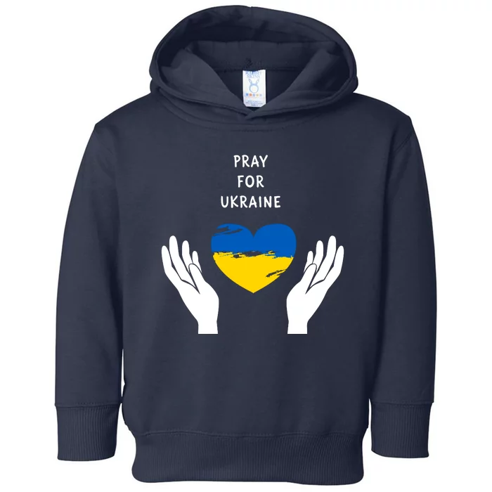 Pray For Ukraine I Stand With Ukraine Puck Futin Toddler Hoodie