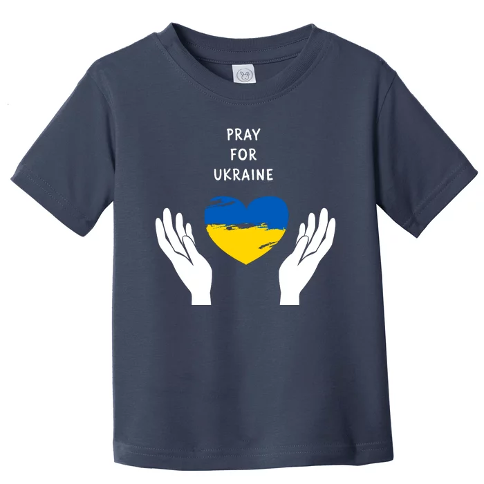 Pray For Ukraine I Stand With Ukraine Puck Futin Toddler T-Shirt