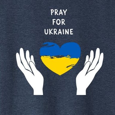 Pray For Ukraine I Stand With Ukraine Puck Futin Women's Crop Top Tee