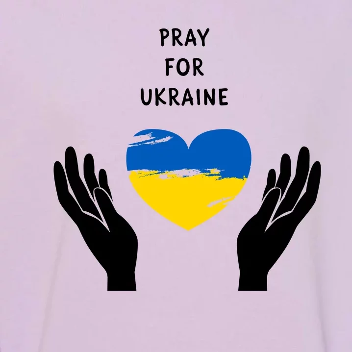 Pray For Ukraine I Stand With Ukraine Puck Futin Garment-Dyed Sweatshirt