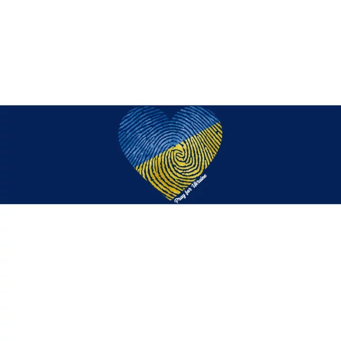 Pray For Ukraine Heart Bumper Sticker