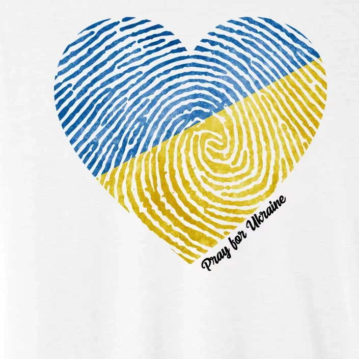 Pray For Ukraine Heart ChromaSoft Performance T-Shirt