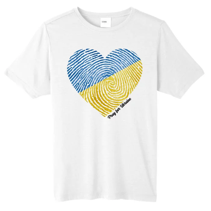 Pray For Ukraine Heart ChromaSoft Performance T-Shirt