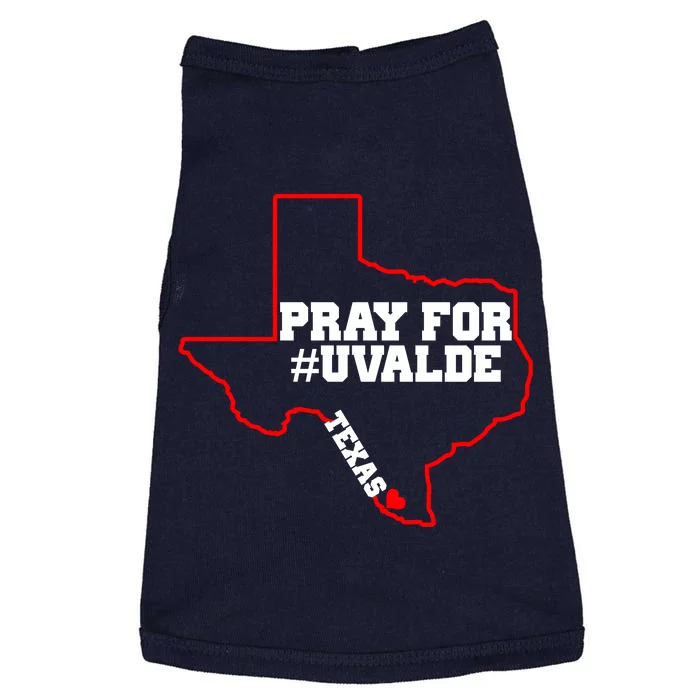 Pray For Uvalde Texas Strong Map Doggie Tank