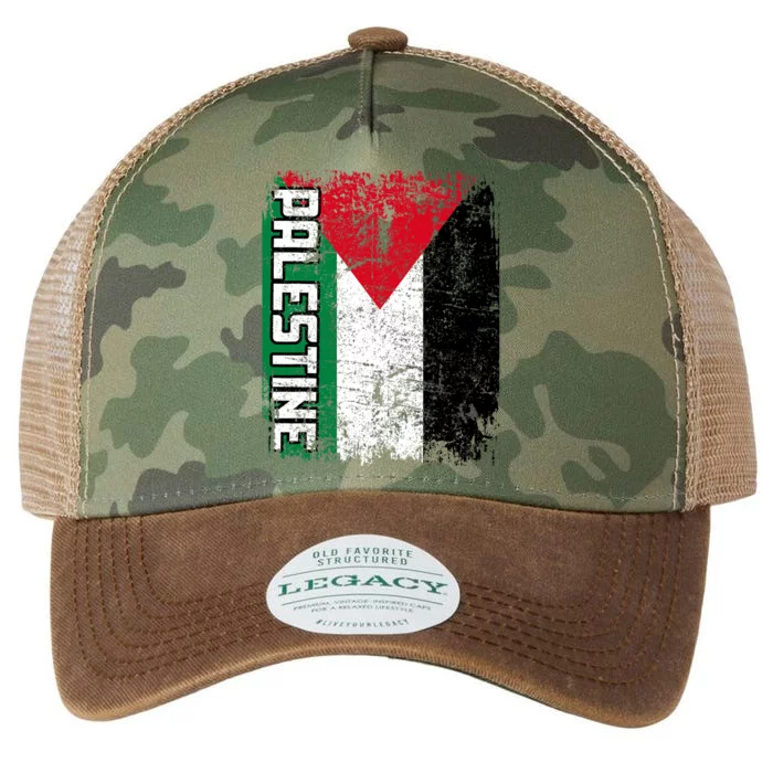 Palestine Flag | Vintage Big Palestine Flag Legacy Tie Dye Trucker Hat