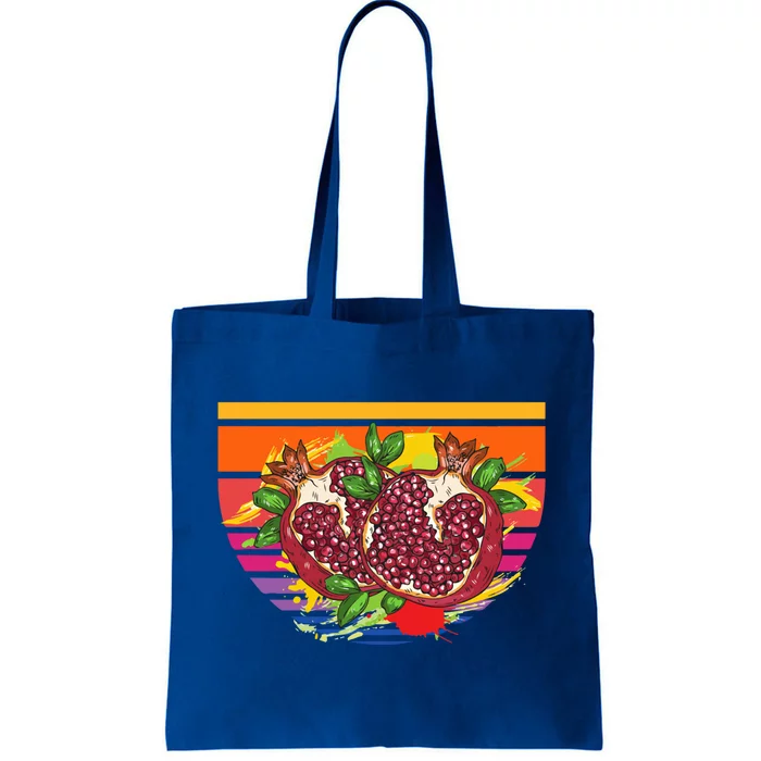 Pomegranate Fruit Vintage Retro Food Lover Funny Gift Tote Bag