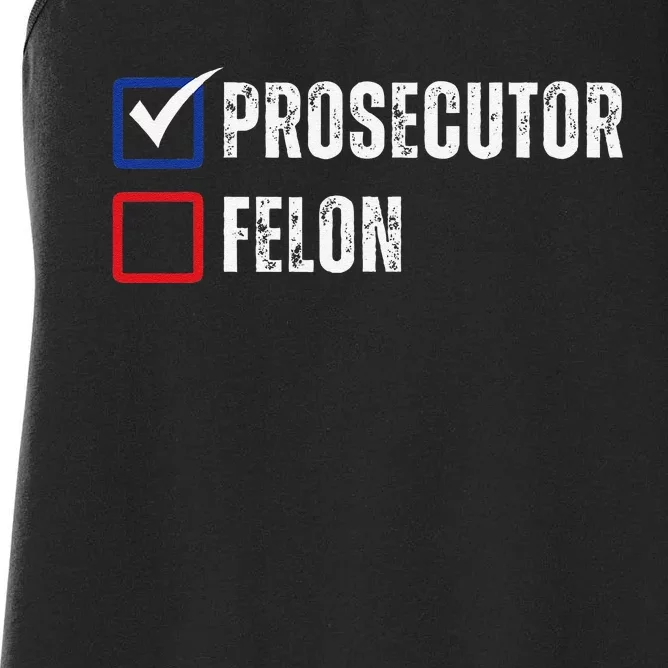 Prosecutor Felon Voting Ballot 2024 Women's Racerback Tank