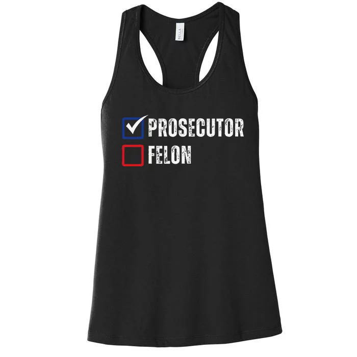 Prosecutor Felon Voting Ballot 2024 Women's Racerback Tank