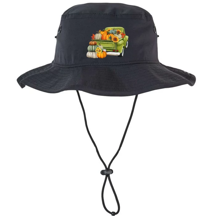 Pumpkin Fall Vintage Truck Legacy Cool Fit Booney Bucket Hat