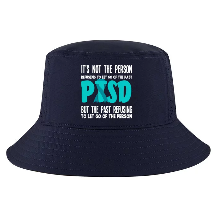 Ptsd Fighter Warrior Teal Ribbon Ptsd Awareness Gift Cool Comfort Performance Bucket Hat