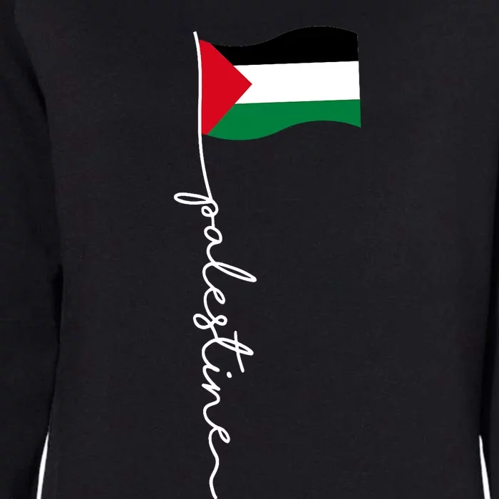 Palestine Flag With Palestine Name For Palestinians & Alquds Womens California Wash Sweatshirt