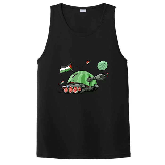 Palestine Flag Watermelon Performance Tank