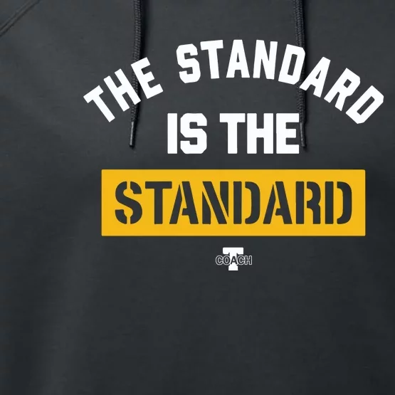 Pat Freiermuth Wearing The Standard Is The Standard Performance Fleece Hoodie