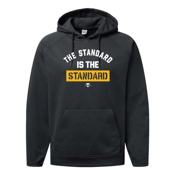 Pat Freiermuth Wearing The Standard Is The Standard Performance Fleece Hoodie