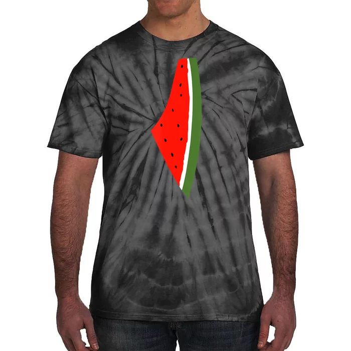 Palestine Freedom Watermelon Tie-Dye T-Shirt